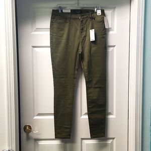 Olive skinny judy blue pants sz 15